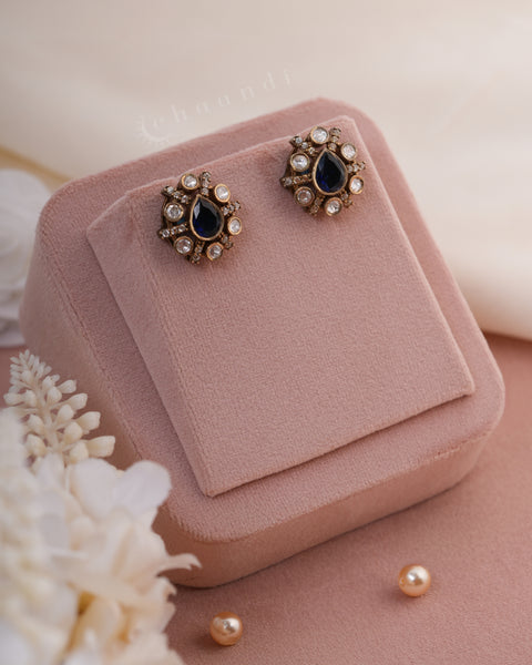 Gold Polish Silver Earrings