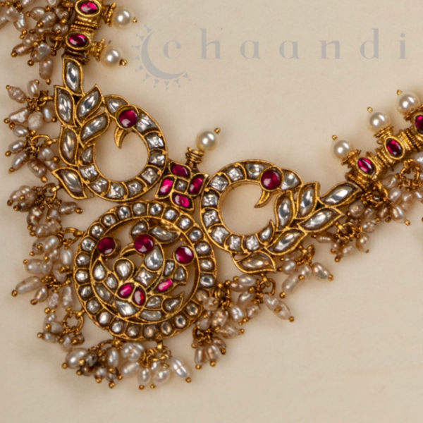Gold Polish Silver Necklace CHN1821