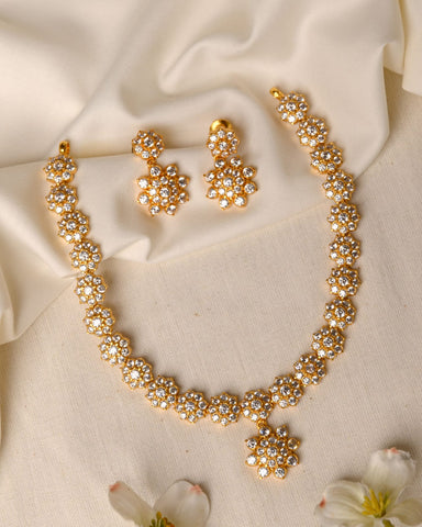 Gold Polish Silver Necklace CHN1356