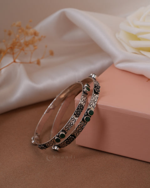 Silver Bangle  (Pair)