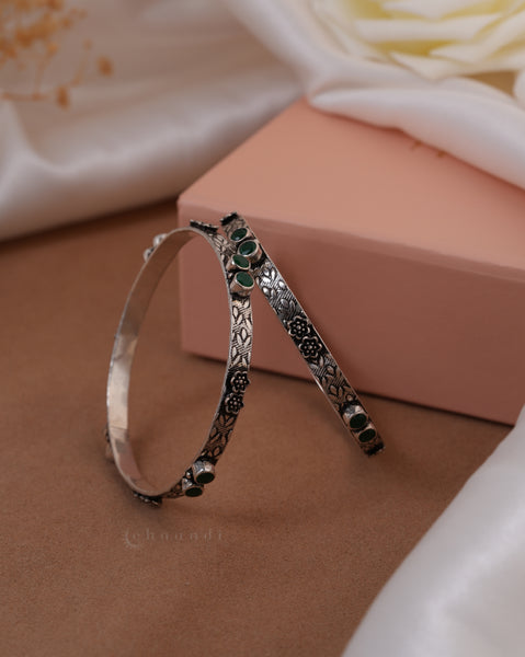 Silver Bangle  (Pair)