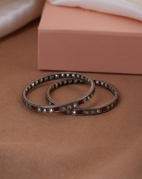 Silver Bangle  (Pair)