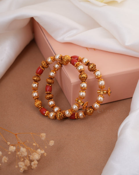 Gold Polish Silver Bangle  (Single)