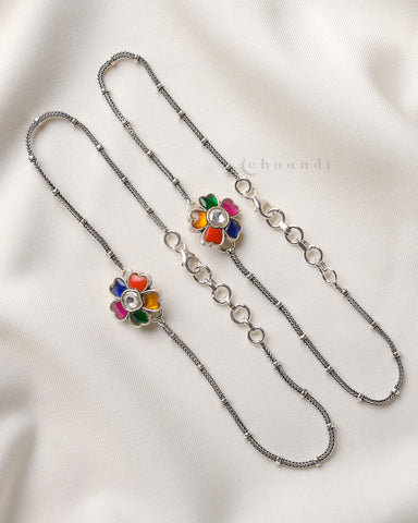 Silver Anklets CHA008 (Pair)