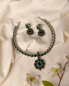 Silver Necklace Set CHN1341