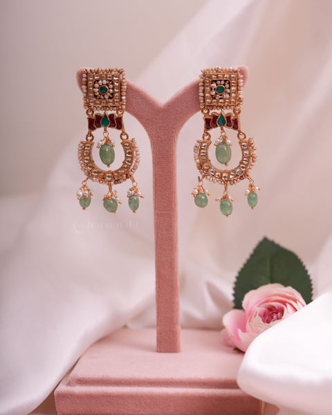 Gold Polish Silver Earrings