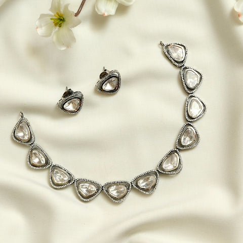 Silver Necklace Set CHN1165