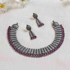 Silver Necklace Set CHN1111