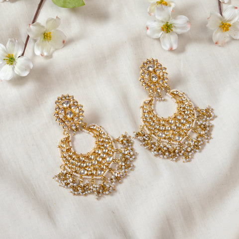 Gold Polish Silver Earrings CHE1163