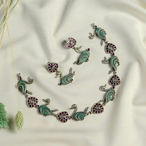 Silver Necklace Set CHN1189