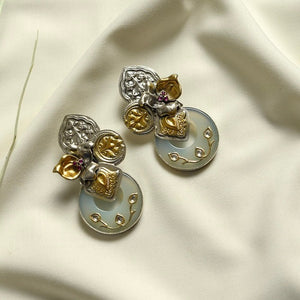 Gold Polish Silver Earrings CHE1262
